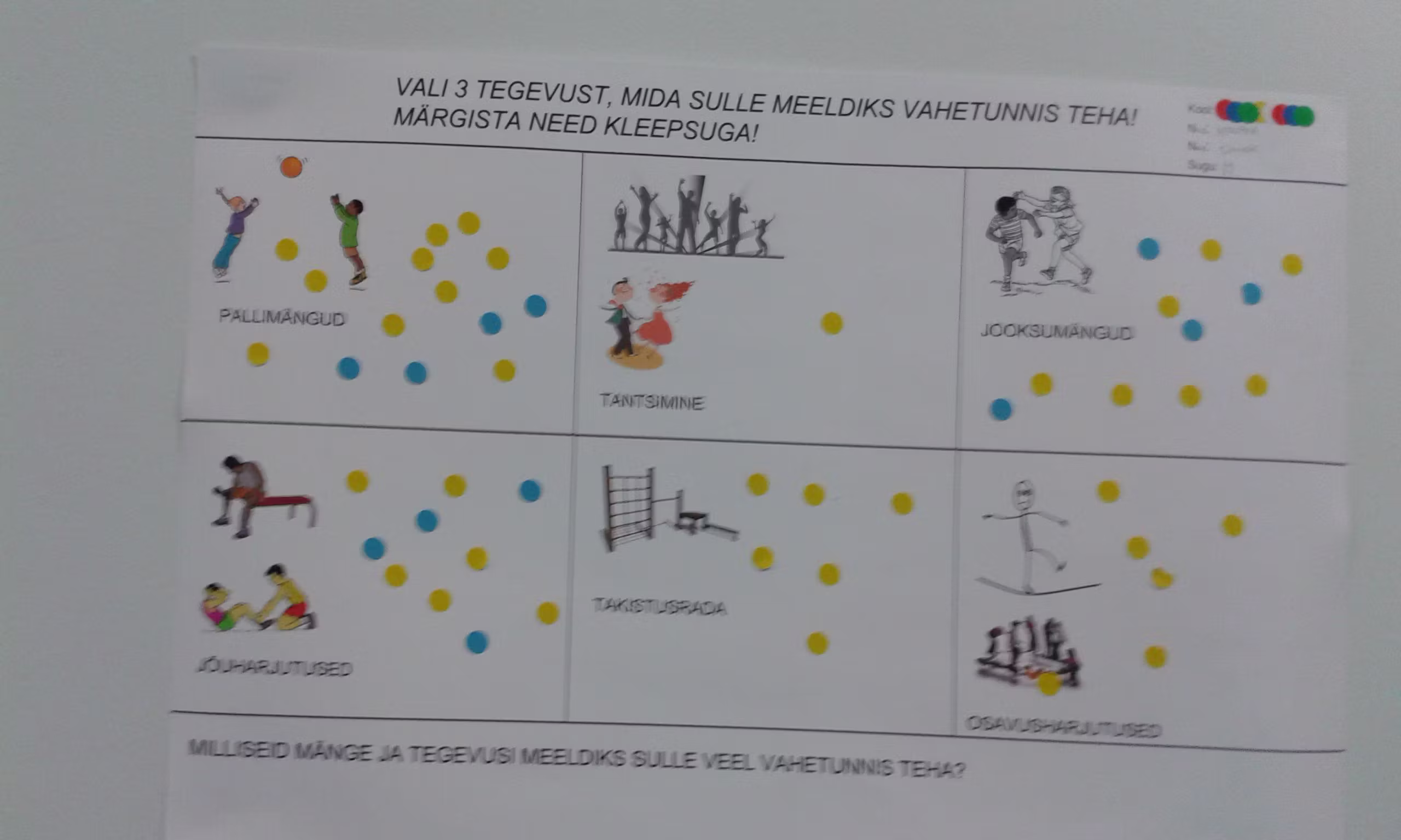 Mida sulle meeldiks vahetunnis teha?